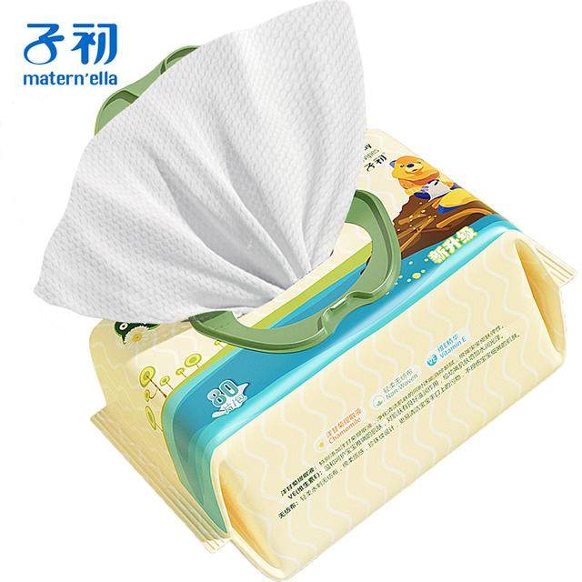 子初 洋甘菊婴儿手口柔湿巾80抽加厚珍珠纹家庭装,淘宝优惠券,粉丝福利购,淘宝优惠卷