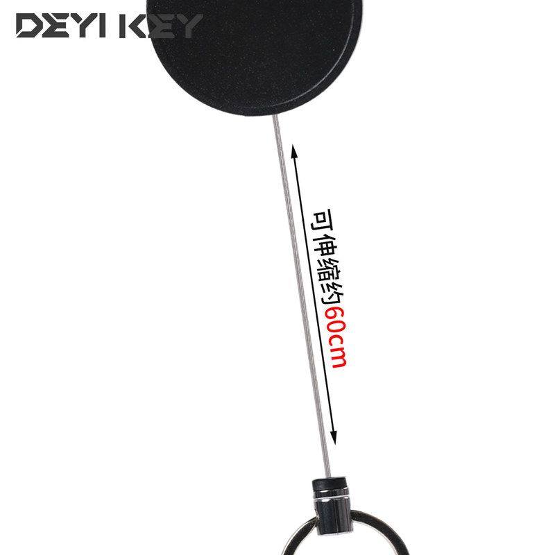 户外伸缩卡套易拉扣钢丝登山快速挂扣防丢胸卡小配件黑色拉扣工牌,淘宝优惠券,粉丝福利购,淘宝优惠卷