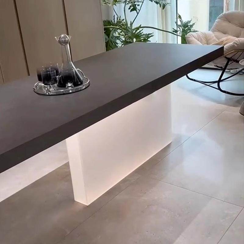 磨砂发光透明亚克力桌腿定制悬浮桌脚餐桌岛台支架支撑腿别墅专用,淘宝优惠券,粉丝福利购,淘宝优惠卷