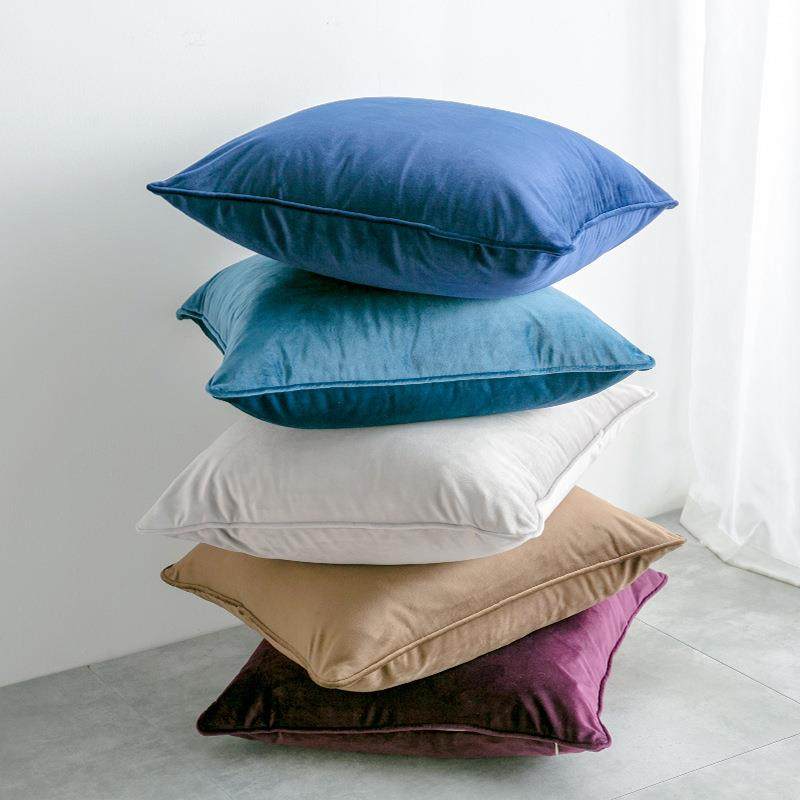 北欧纯色毛绒抱枕套办公室沙发床头靠枕酒店抱枕靠垫北欧风家居,淘宝优惠券,粉丝福利购,淘宝优惠卷