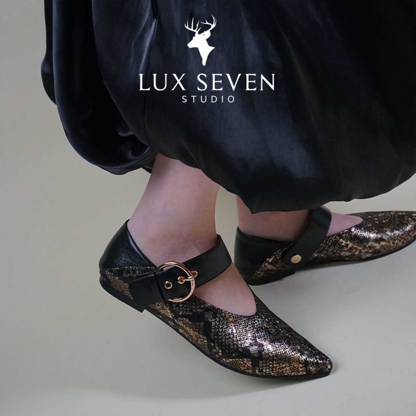 Lux Seven复古仙女舒适女巫鞋尖头V口一字扣玛丽珍奶奶鞋单鞋女,淘宝优惠券,粉丝福利购,淘宝优惠卷