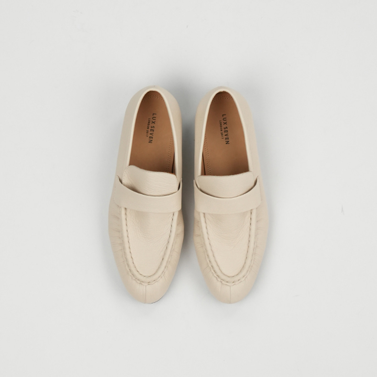 Lux Seven法式老钱极简英伦风舒适小皮鞋平底白色乐福鞋女,淘宝优惠券,粉丝福利购,淘宝优惠卷