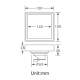 HIDDEP square hidden stainless steel bathroom balcony anti-odor and insect-proof drainage floor drain brushed HIDL149-1