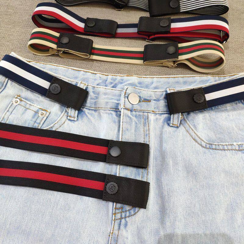 条纹腰带女宽百搭配牛仔裤皮带日系简约懒人腰间学生裤带