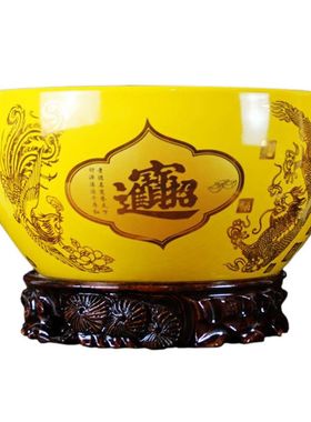 景德镇陶瓷聚宝盆摆件招财进宝盆摆件家居饰品创意个性家装中国风