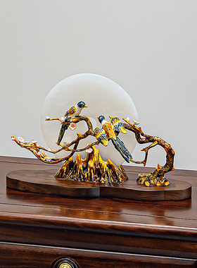 高端新中式中国风工艺品摆件客厅博物架书柜玄关柜古风摆设装饰品