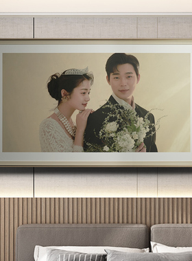 婚纱照相框相册套系制作高端影楼结婚照片墙定制床头放大组合挂墙