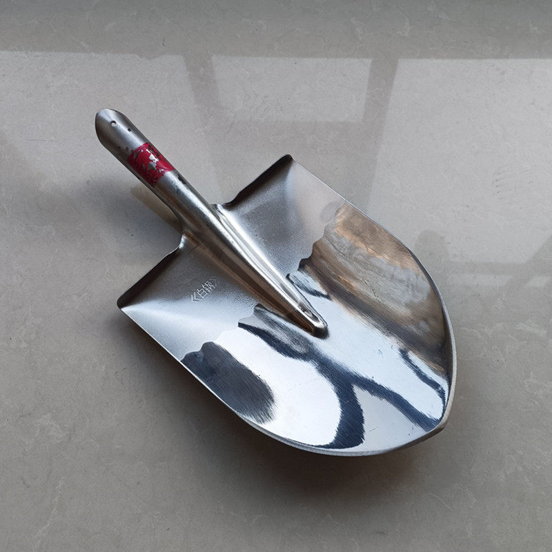 不锈钢尖头白钢锹农用加厚锰钢圆头挖树铁锹挖土翻地全钢铁锨尖锹,淘宝优惠券,粉丝福利购,淘宝优惠卷