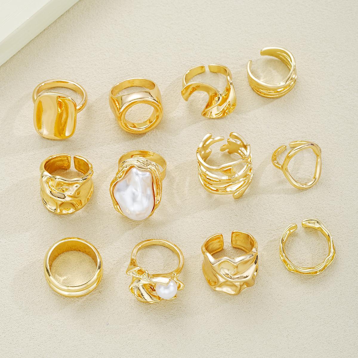 Fanmuti Pearl Open Adjustment Ring for Women