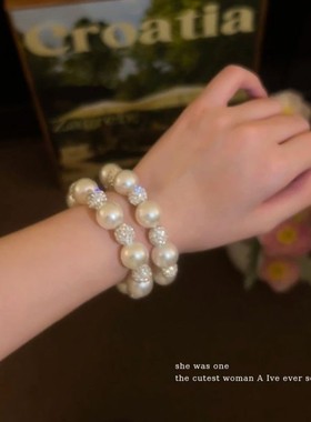 珍珠头绳手链两用发圈皮筋发绳