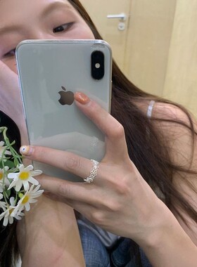镂空蕾丝花朵秋冬季轻奢戒指