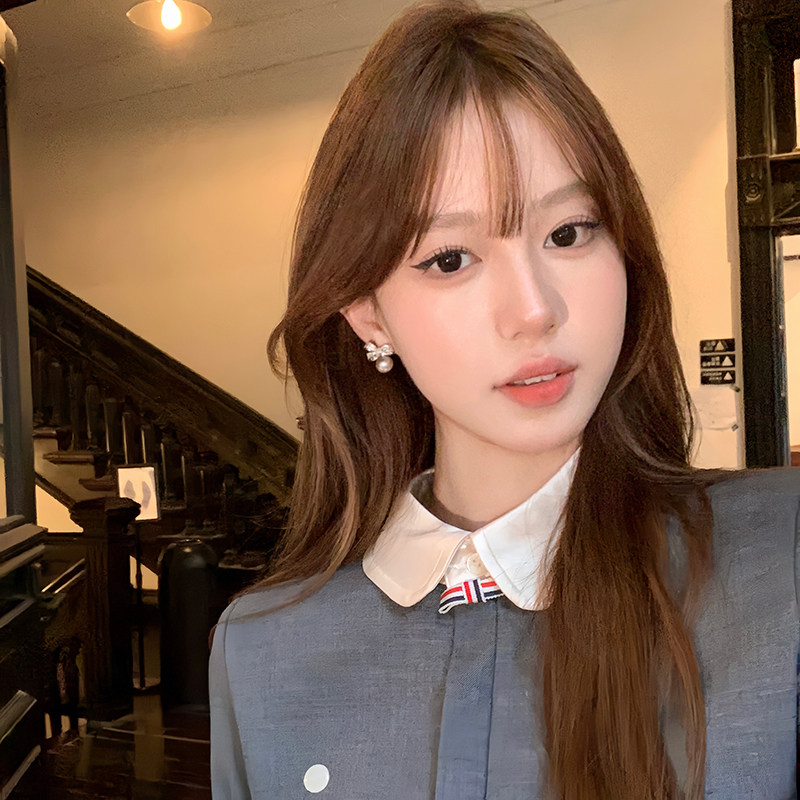 耳夹无耳洞纯银耳钉法式精致蝴蝶结珍珠超闪满钻百搭耳环秋冬耳饰,淘宝优惠券,粉丝福利购,淘宝优惠卷