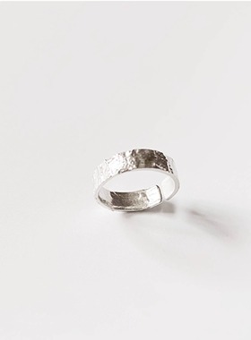 小众设计感锡纸时尚通勤开口戒指