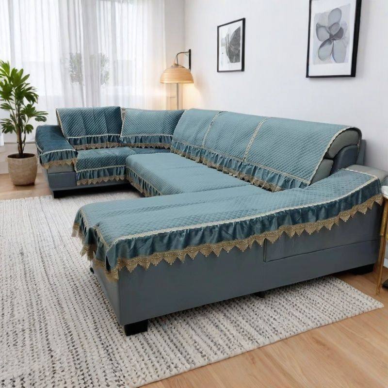 u型凹形4米大沙发坐垫套装加厚加绒沙发防滑垫子坐垫靠背扶手组,淘宝优惠券,粉丝福利购,淘宝优惠卷