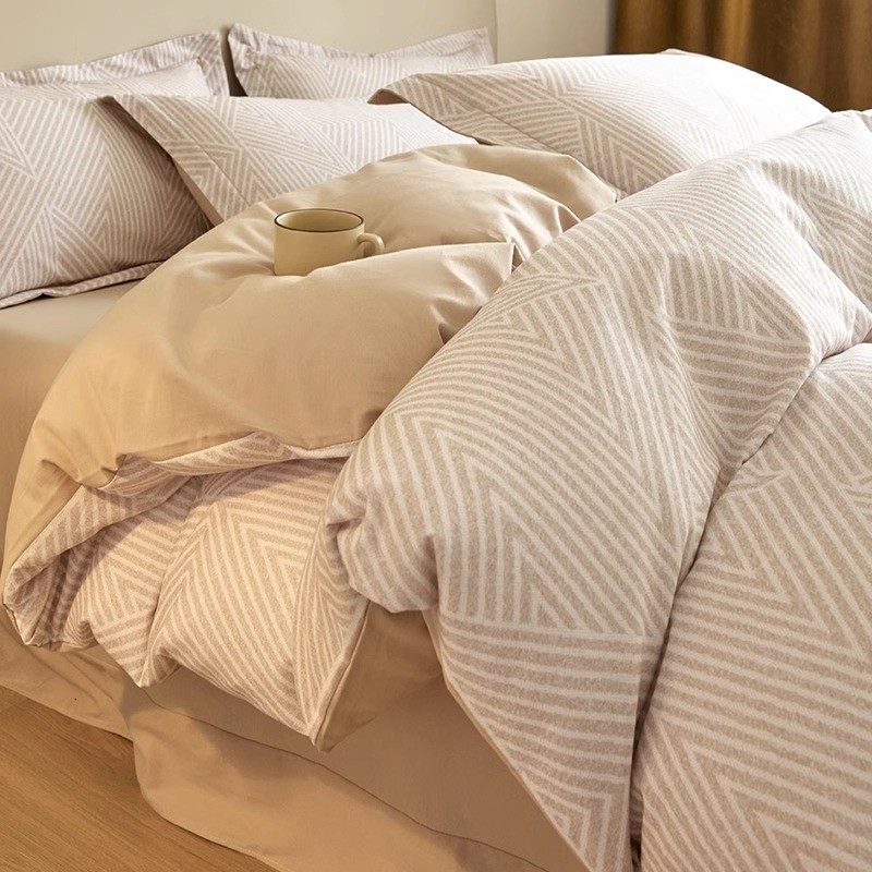 加厚磨毛四件套全棉纯棉100床上用品秋冬床单被套床笠被罩三件套4,淘宝优惠券,粉丝福利购,淘宝优惠卷