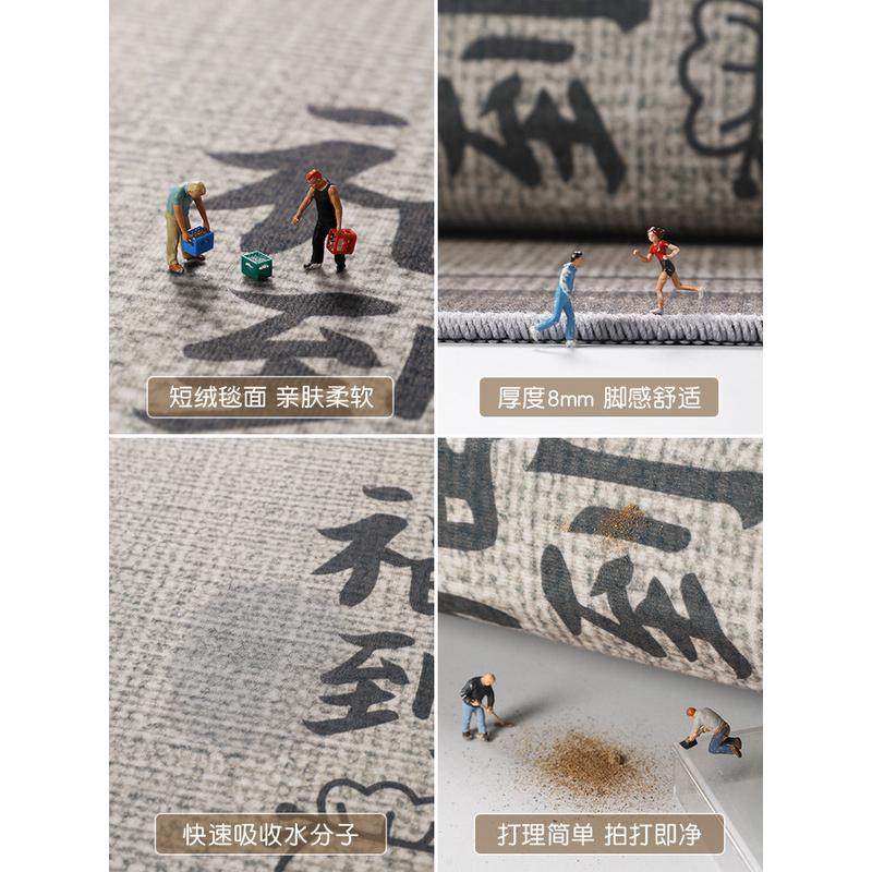 地垫入户门垫进门大门口防滑脚垫高级感门外耐脏免洗垫子玄关地毯,淘宝优惠券,粉丝福利购,淘宝优惠卷