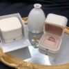 Fort SHI Dragon Proposal Ring Box High-end Diamond Ring Box Oil-sprayed Gold Frame Hidden Buckle Jewelry Packaging Box