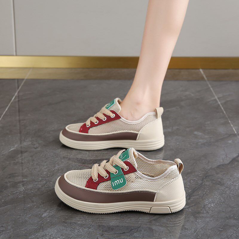 踩屎感网面透气镂空运动鞋女2025新款夏季百搭不累脚孕妇休闲板鞋,淘宝优惠券,粉丝福利购,淘宝优惠卷