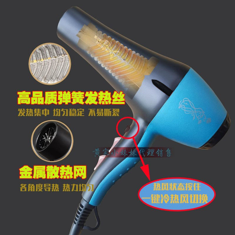 发廊豹吹风机V8 大功率2600W理美发店师用速干大风力恒温电吹风筒,淘宝优惠券,粉丝福利购,淘宝优惠卷