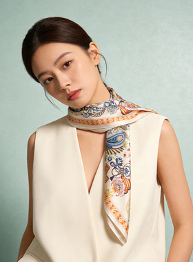 龙泉禧里2026春夏季桑蚕丝丝巾