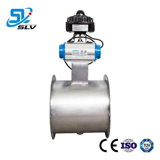Manufacturer custom smoke exhaust fire valve, circular pneumatic air valve, non-standard pneumatic flange ventilation butterfly valve produced according to the diagram
