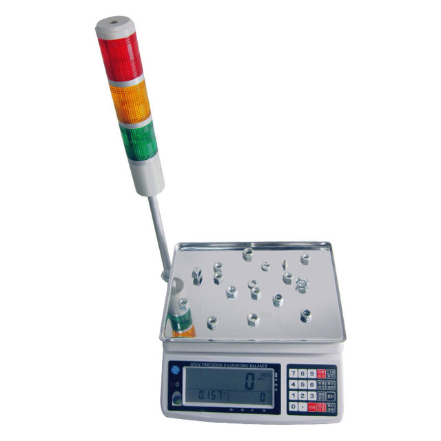 Shunqiang weighing and counting electronic balance with upper and lower limit alarm three-color warning light industrial table scale 10kg high precision