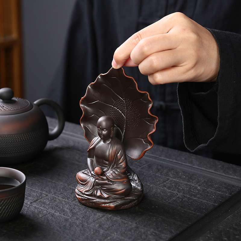 手工紫陶茶漏茶滤泡茶过滤网器创意茶水分离器茶隔滤茶器茶具配件 - 图1