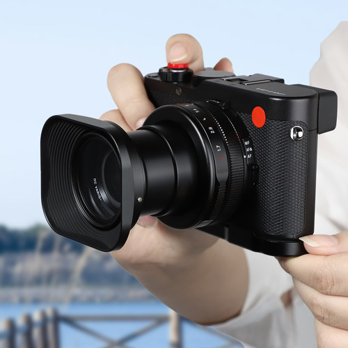 【新款】号歌用于Leica/徕卡D-Lux8方形金属遮光罩X TYP113 Xvario D-LUX 109铝合金材质无暗角D8遮光罩配件 - 图1