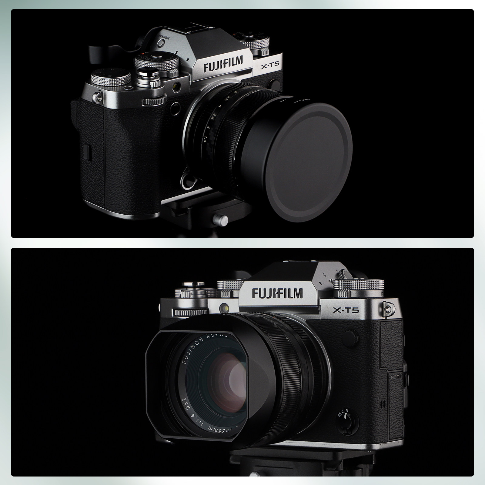 号歌新款方形金属遮光罩适用于富士XF35mmF1.4 R镜头XF18mm F2 R配金属盖Xpro3XE4XT50XT4XT5相机配件复古风 - 图3