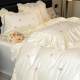 Princess Feng Shui Wash Silk Bed Four-Piece Set Summer Ice Silk Cool Bed Sheets Summer Naked Bedding Products