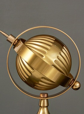 创意金属地球仪摆件办公室老板桌书房桌面家居摆设商务高档装饰品