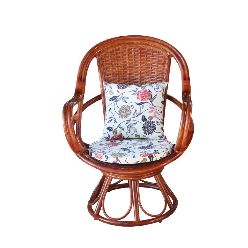 天然真藤椅三件套田园风家用高背护腰全藤转椅阳台小桌椅转椅茶几,淘宝优惠券,粉丝福利购,淘宝优惠卷