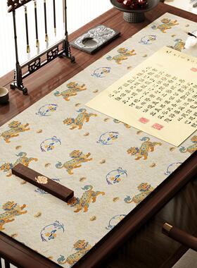新中式绿色书法垫毛毡垫书画练字书桌垫羊毛垫毛毡专用垫中国风书