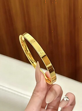金包银咔家手镯女款2025新款爆款轻奢小众款高级感送女友光面手镯