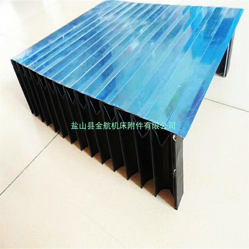 车床不锈钢盔甲风琴防护罩盔甲式风琴防护罩机床铠甲式伸缩防尘罩 - 图0