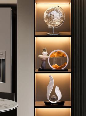 时来运转流沙画摆件客厅电视柜酒柜轻奢高档高级家居装饰品办公室