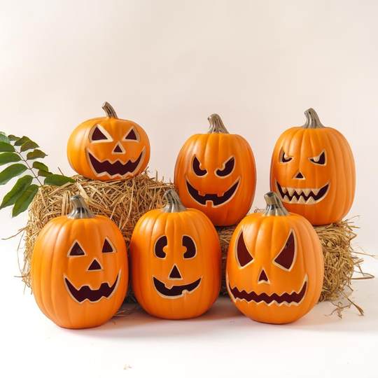 鬼谷新款南瓜灯万圣节装饰品游乐园户外布置道具商场美陈橱窗摆件