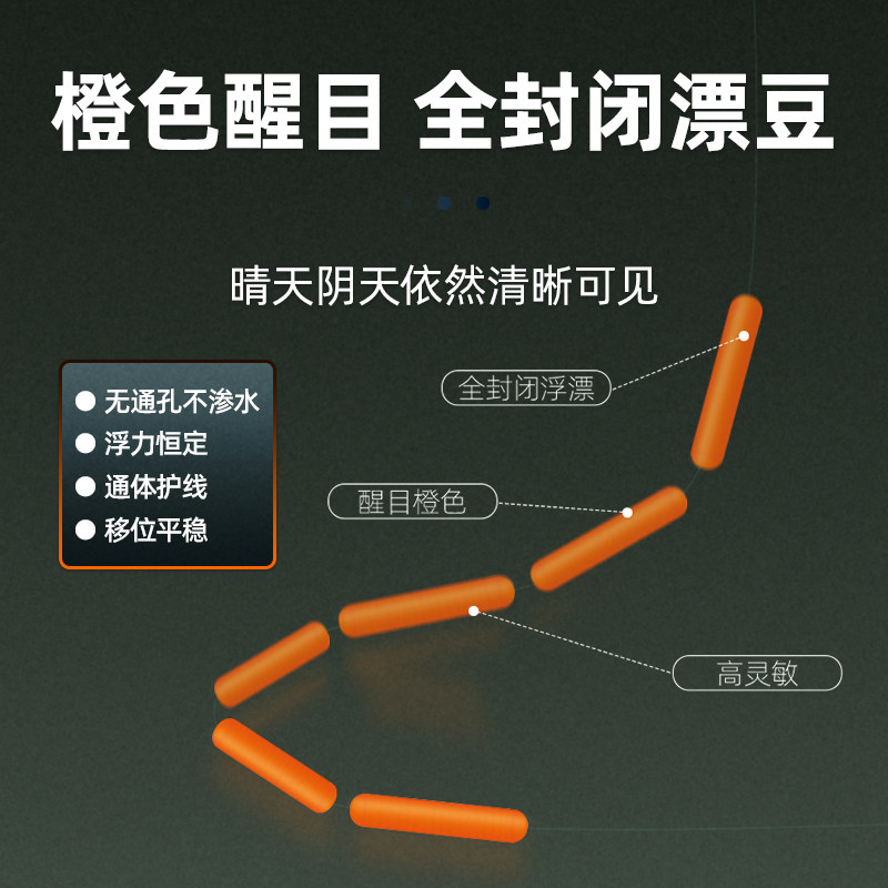 新款橙色七星漂线组钓鲫鱼专用朝天钩免调漂醒目大号抗逆光圆柱漂,淘宝优惠券,粉丝福利购,淘宝优惠卷