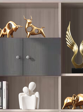 新中式创意轻奢摆件家居客厅酒柜玄关电视柜办公室摆设装饰品摆件