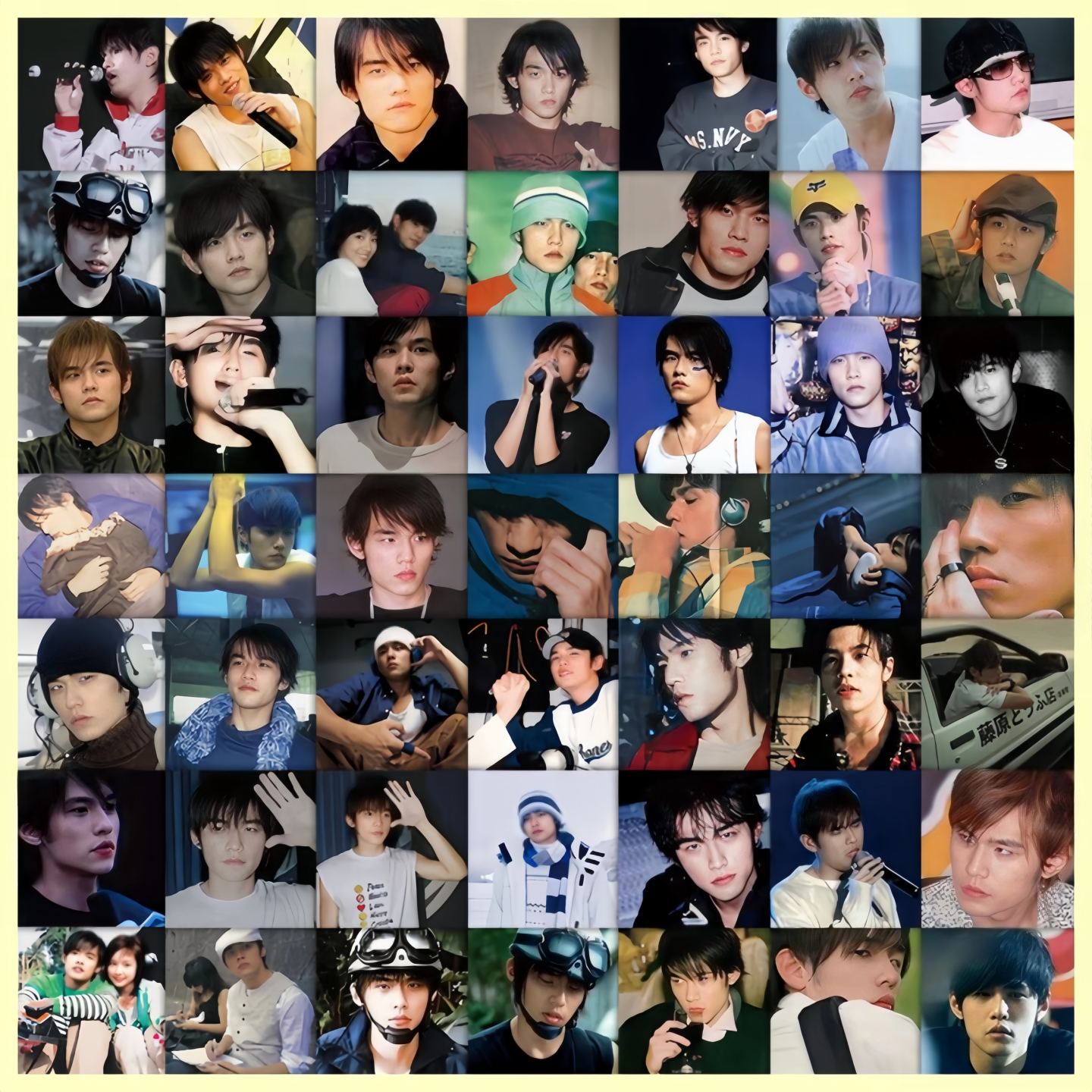 63张巨星杰伦周董近身高清照片贴纸装饰手机电脑笔记本行李箱充电宝水杯储物箱收纳柜桌面手账素材文具贴纸,淘宝优惠券,粉丝福利购,淘宝优惠卷