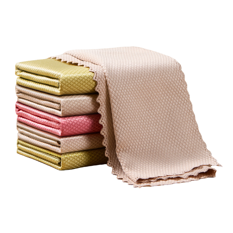 【升级款】鱼鳞抹布擦玻璃无水印厨房推荐懒人布吸水不掉毛毛巾清,淘宝优惠券,粉丝福利购,淘宝优惠卷