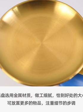 大艺术家托盘摆件玄关钥匙收纳桌面装饰乔迁礼戴珍珠耳环女孩摆件