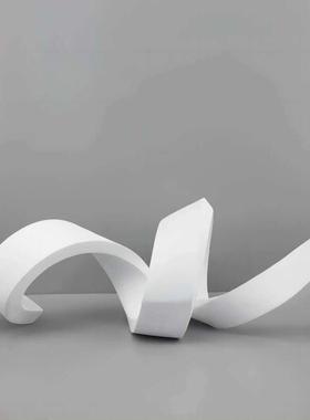 北欧创意几何形飘带树脂摆件客厅卧室玄关酒店样板房软装家居饰品