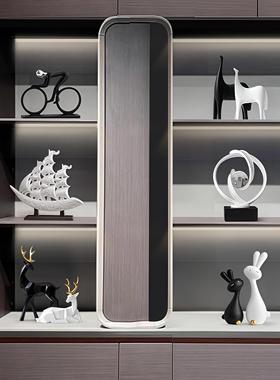 简约现代高档轻奢摆件老板办公室背景墙柜子装饰品高端大气上档次