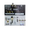 Hole board thickened square hole board hardware tool hanging board shop wall motor wall hanging iron plate with frame custom board