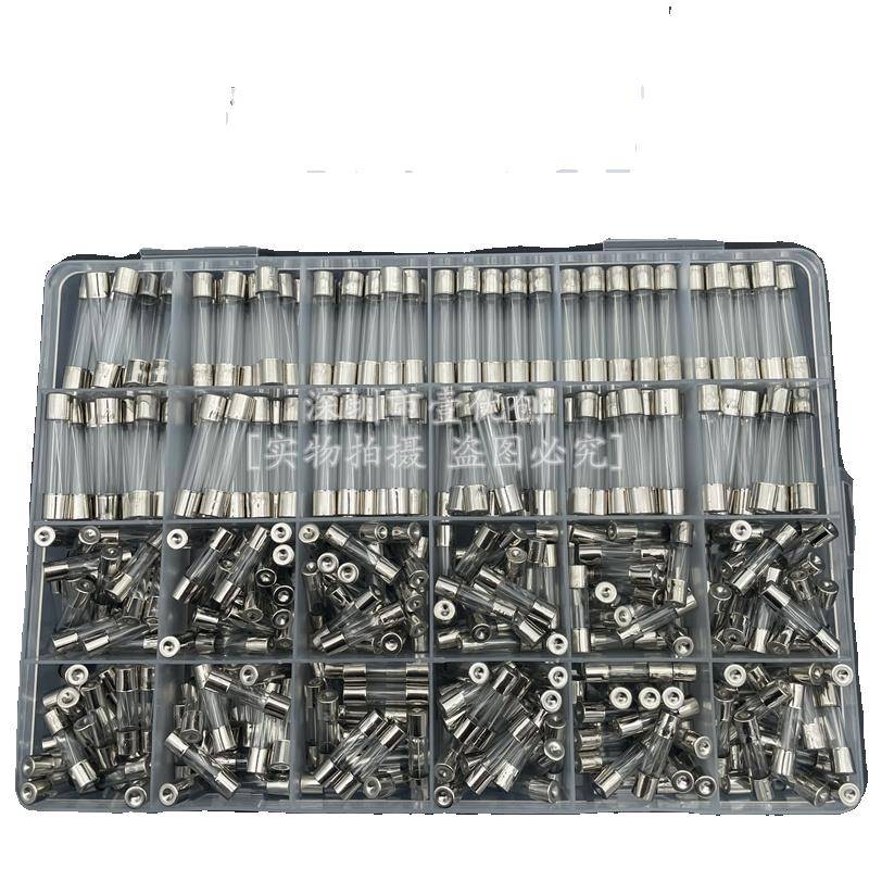 24种规格360pcs盒装 5*20 +6*30mm玻璃保险丝组合套件0.25A-20A - 图2