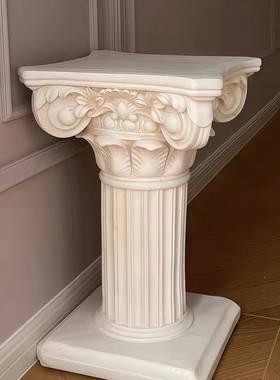 覆古罗马柱边几底座装饰摆饰民宿咖啡馆室内家居装饰茶几沙发角几