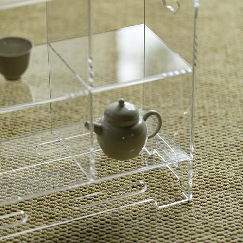 里作亚克力透明茶壶收纳柜家用茶具展示架桌面置物架多层收纳架子 - 图2