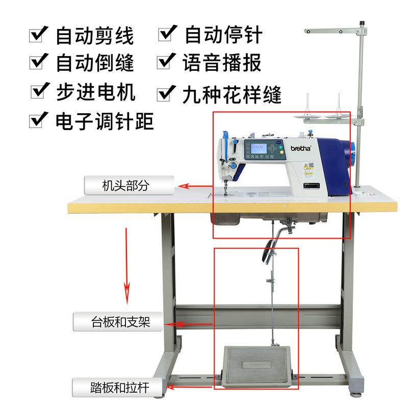 新款步进电机电脑全自动工业缝纫机家用平车一体电动电脑平车,淘宝优惠券,粉丝福利购,淘宝优惠卷