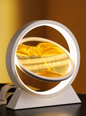 贝汉美流沙画摆件沙漏创意家居酒柜装饰品轻奢客厅电视柜夜灯